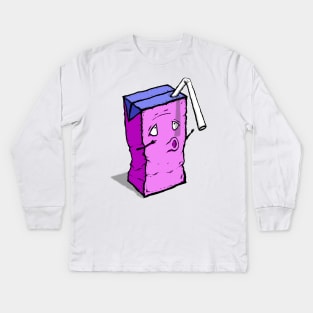 Thirsty Juice Box Kids Long Sleeve T-Shirt